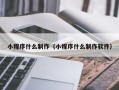 武安小程序什么制作（小程序什么制作软件）