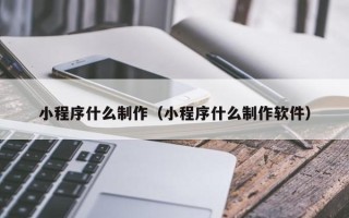 武安小程序什么制作（小程序什么制作软件）